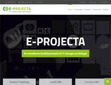 Tablet Screenshot of e-projecta.com